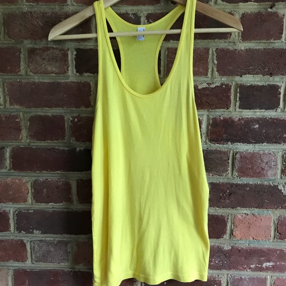 American Apparel Tops - Yellow Racerback American Apparel Tank Size M
